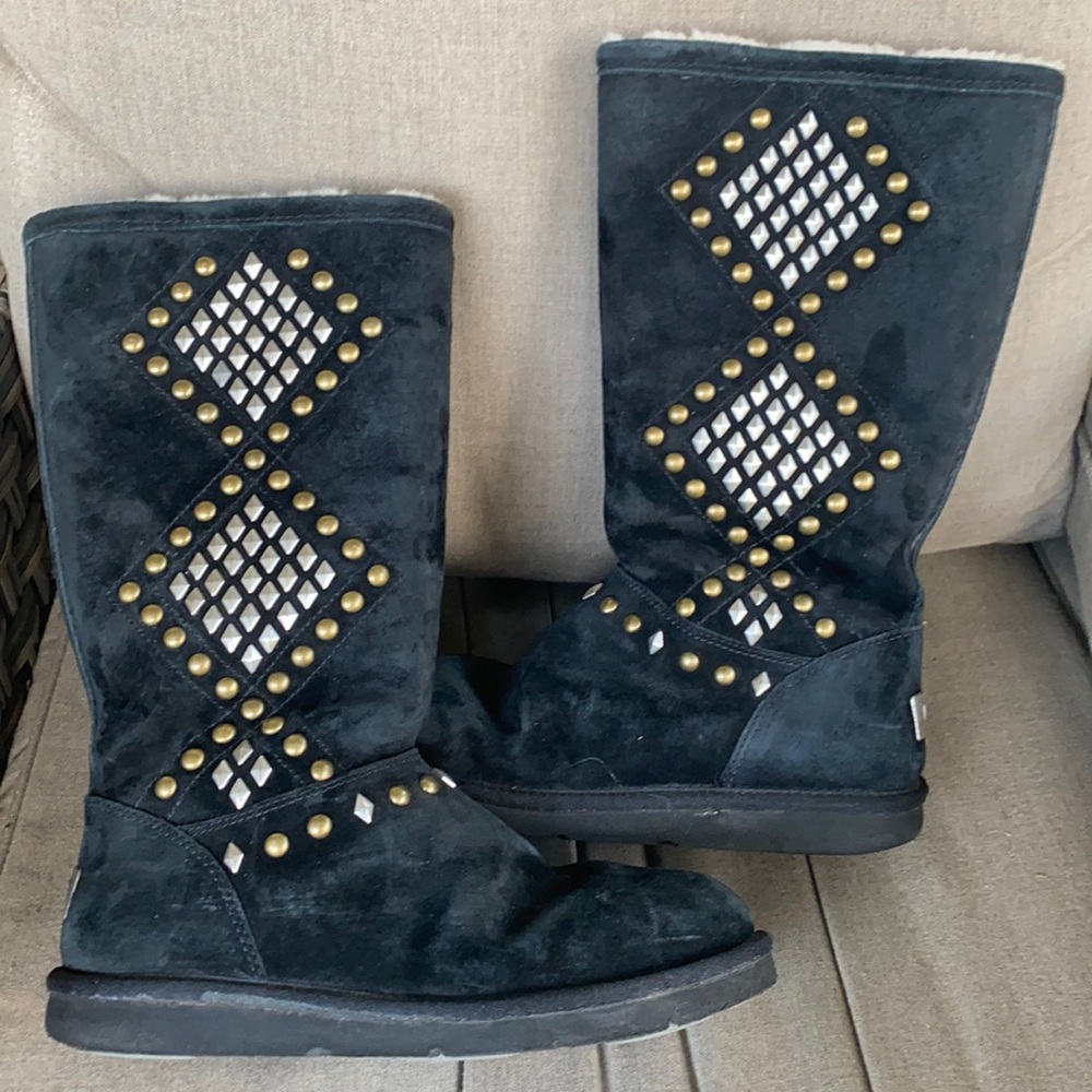 UGG Black Studded Boots